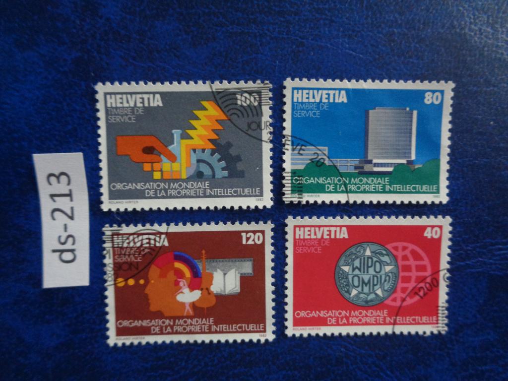 zwitserland - ompi/wipa 1982 (ds-213), Ophalen of Verzenden, Gestempeld