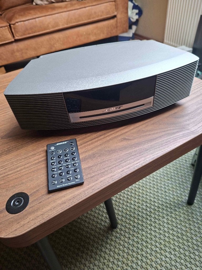 Bose wave music system titanium silver, Ophalen, Refurbished, Tuner of Radio, Overige merken