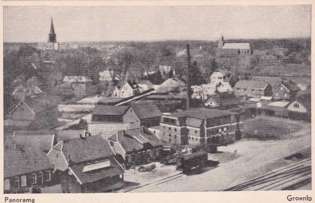 18344 Panorama Groenlo ongelopen Achterhoek, Verzenden, 1920 tot 1940, Ongelopen, Gelderland