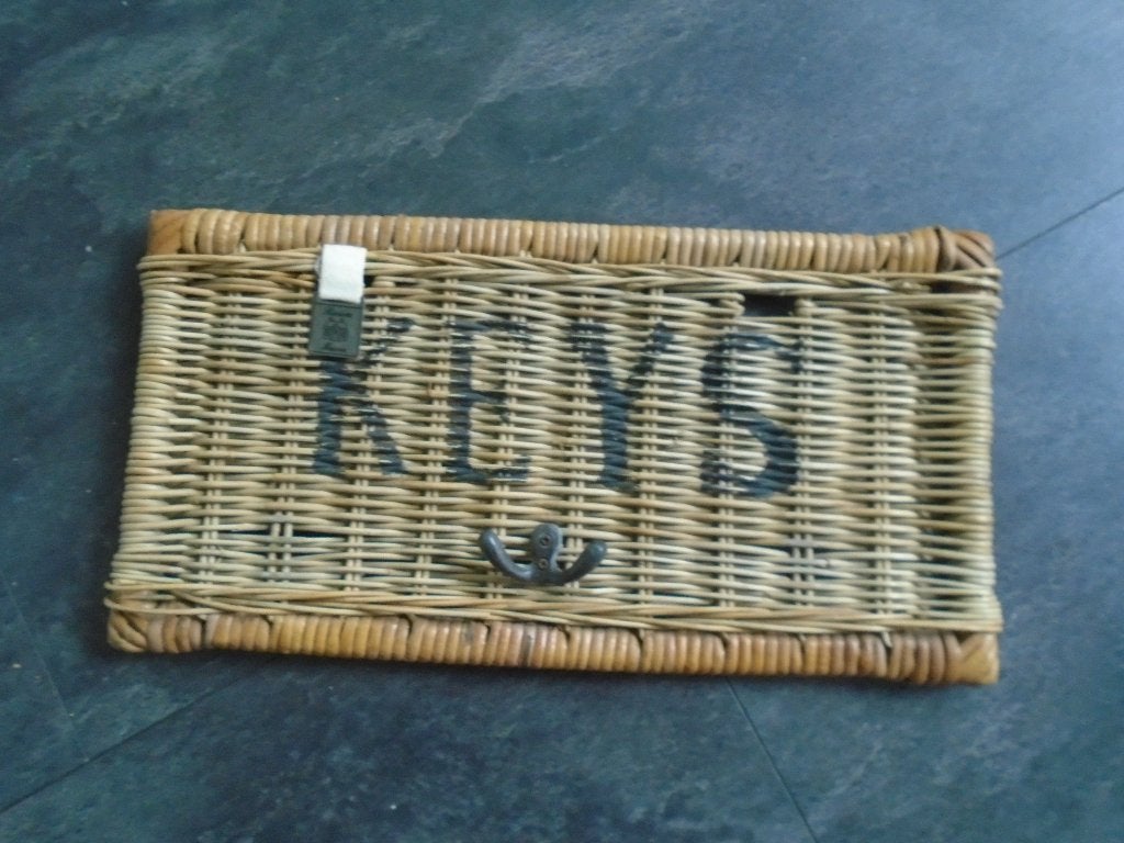 Rivièra Maison Rattan Keys wall organiser Wanddecoratie, Huis en Inrichting, Woonaccessoires | Wanddecoraties, 21 cm, Ophalen of Verzenden