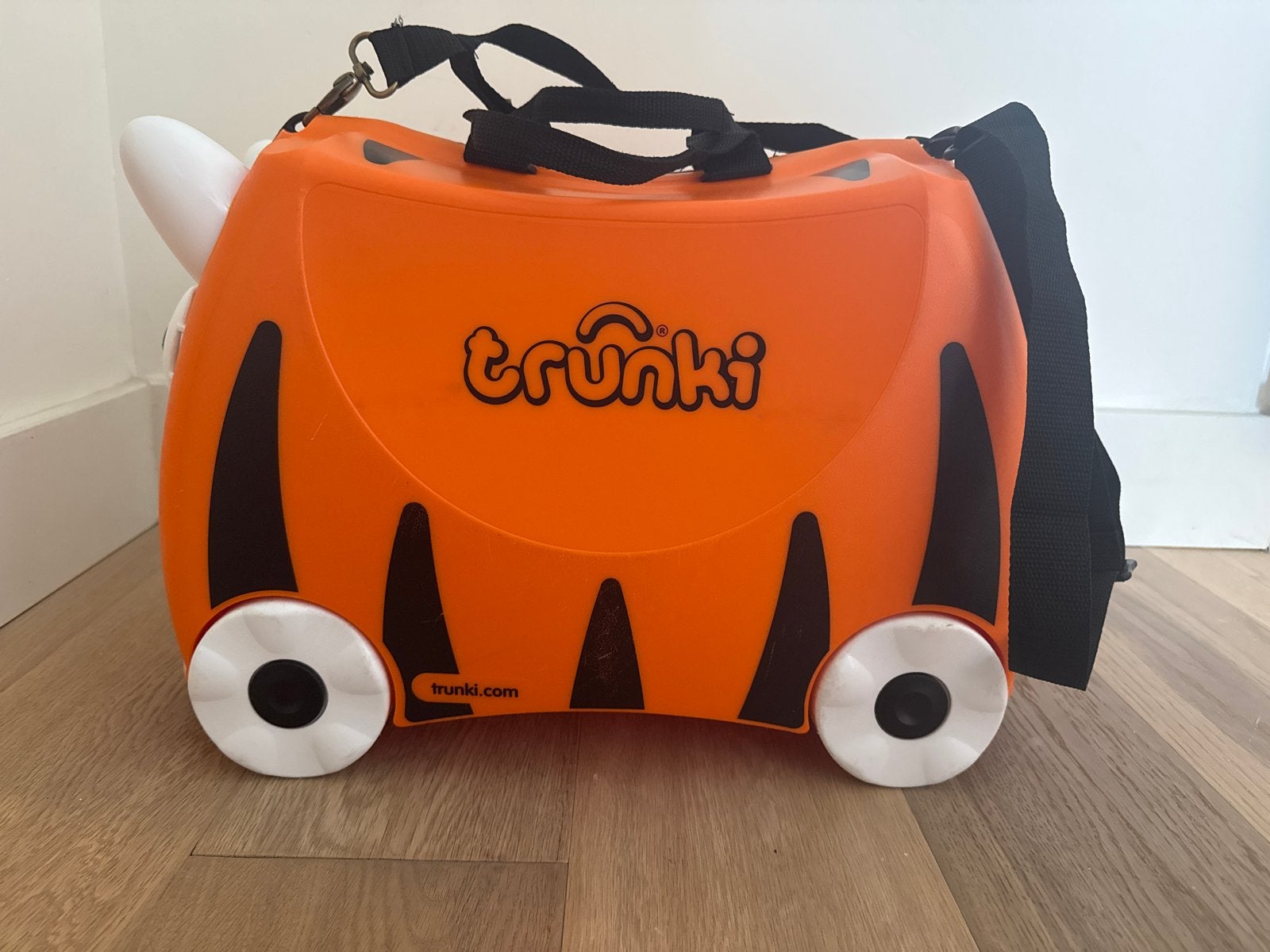 Trunki Kinderkoffer Tijger Oranje - Handbagage, Wieltjes, 40 tot 60 cm, Gebruikt, 20 tot 30 cm
