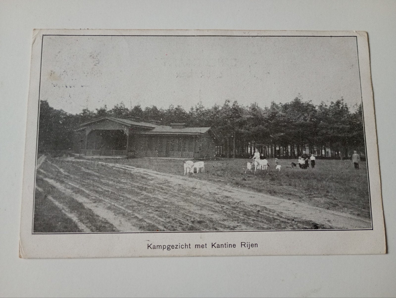 Rijen Kampgezicht met Kantine 1928, Verzamelen, Ophalen of Verzenden, 1920 tot 1940, Gelopen, Noord-Brabant