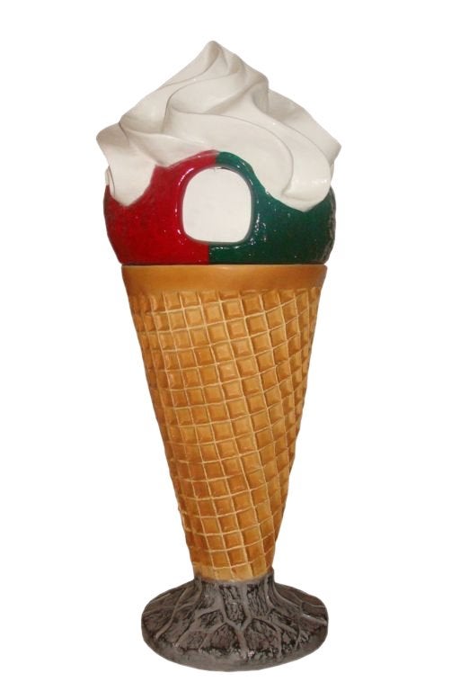 Schepijs afvalbak 168 cm - schepijs 4 bol ijs op ijshoorn, Ophalen, HorecaBeelden, Overige typen, Nieuw