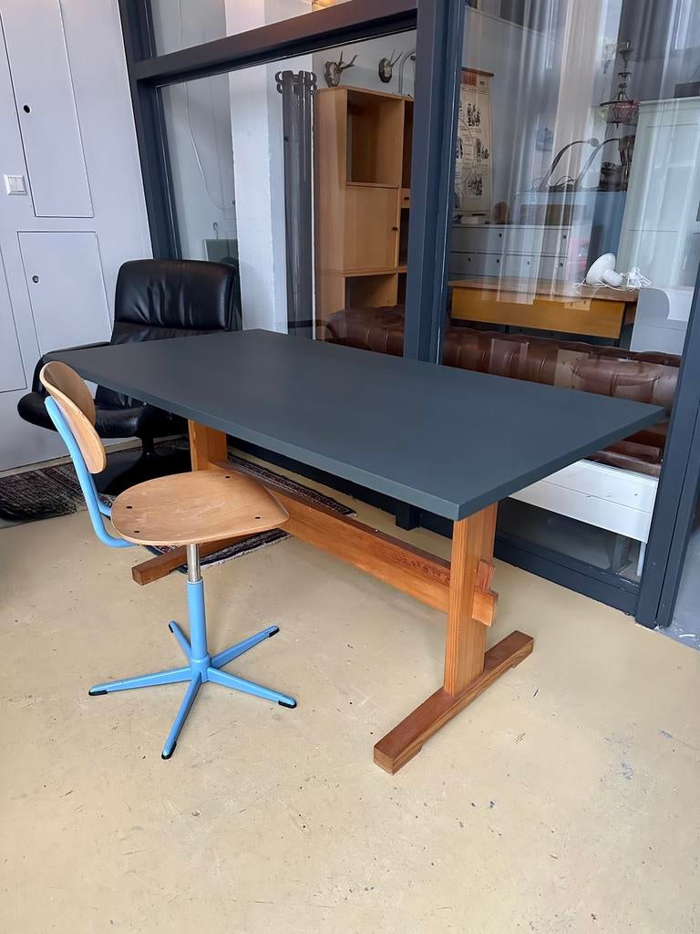 Vintage Shaker stijl eettafel, werktafel, bureautafel, Ophalen, Gebruikt, -, -
