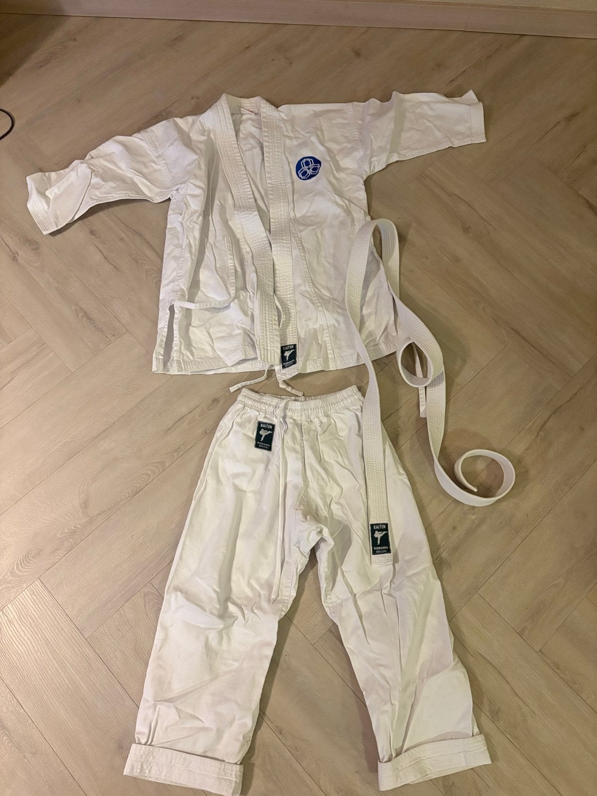 Kaiten Kodomo Karatepak - Maat 140, Gebruikt, Vechtsportpak, Maat L, Ophalen of Verzenden