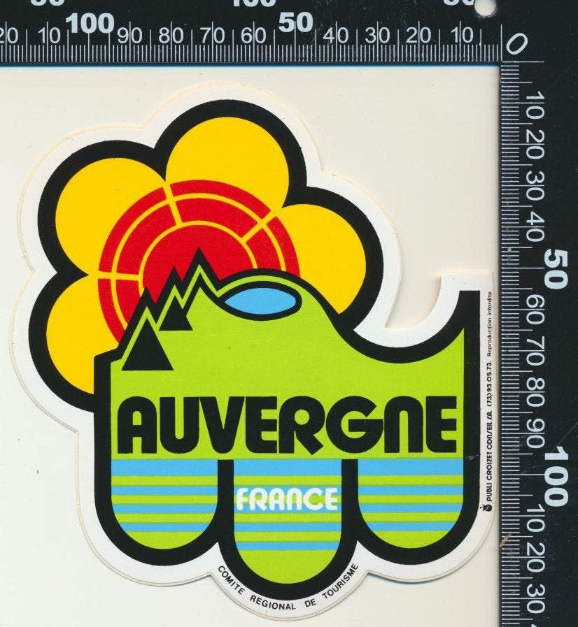 Sticker: Auvergne - France, Ophalen of Verzenden, Zo goed als nieuw, Bedrijf of Vereniging
