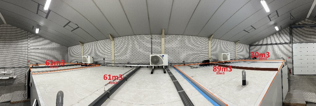 Koelcel 560 x 560 x 230 Isocab 61m3 incl. vloer STEKKERKLAAR, Ophalen of Verzenden, Gebruikt, Koelen en Vriezen