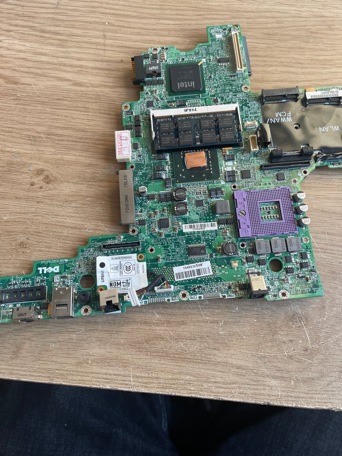 Dell Moederbord met Intel Chipset en DDR2 Geheugen, Computers en Software, Ophalen of Verzenden, Gebruikt, Intel, DDR2