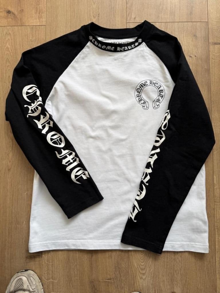 Chrome Longsleeve Katoen Zwart Wit Maat S, Kleding | Heren, T-shirts, Chrome Hearts, Zwart, Ophalen of Verzenden, Zo goed als nieuw