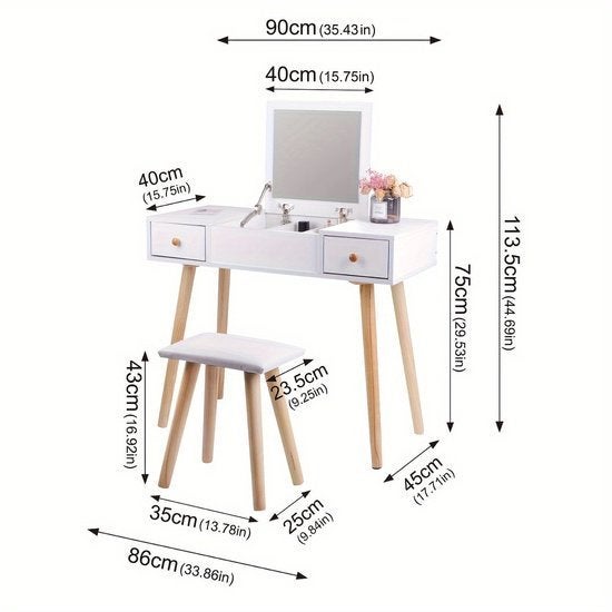 Make-Up Tafel – Make-Uptafel – Dressing Table – Kaptafel, Corvance B.V., Verzenden, Nieuw, Corvancebol@gmail.com