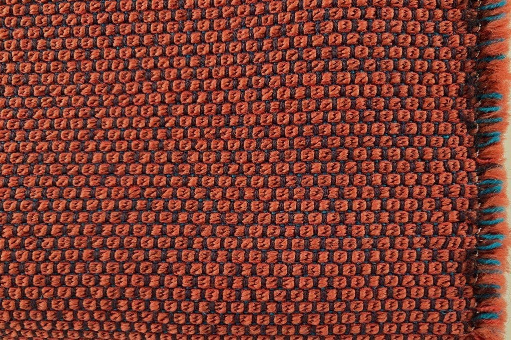 ROHI Opera XXL; oranjebruin+turquoise+paars; meubelstof, Wol, 120 cm of meer, Nieuw, Oranje