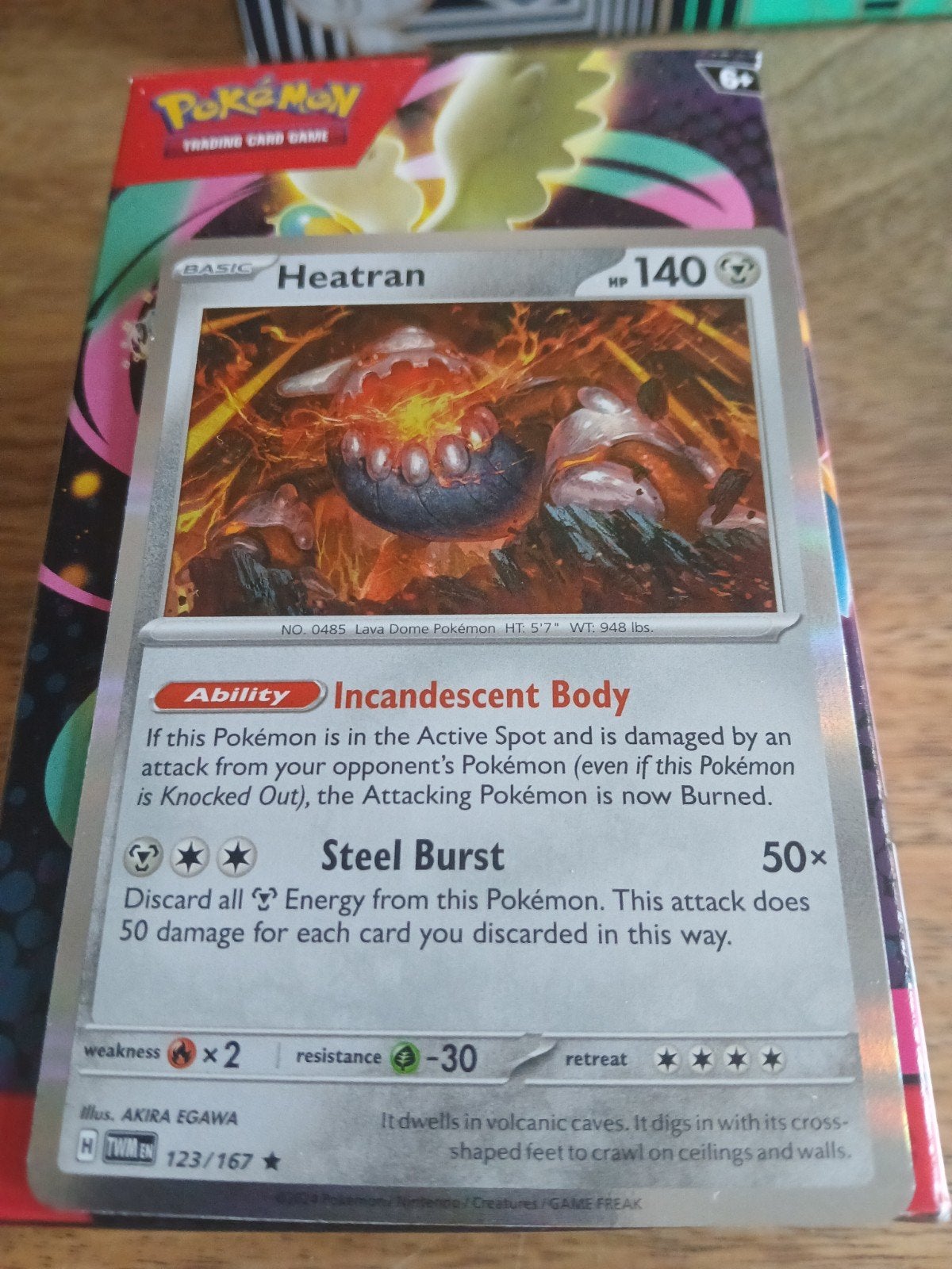 Heatran 123/167 TWM Pokémon Kaart, Ophalen of Verzenden