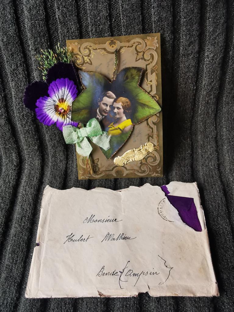 Antieke ansichtkaart uit België, handgemaakt 1930 Miekje, Ophalen of Verzenden