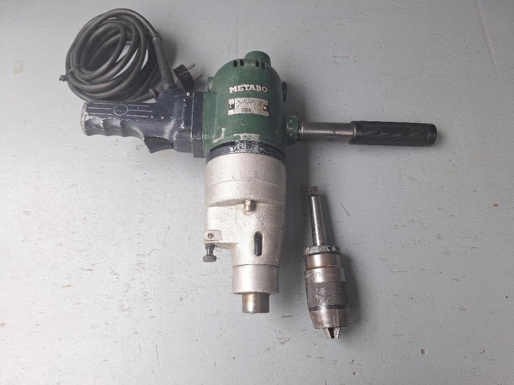 Metabo 7523/2 laagtoerige boormachine morseconus opname, Ophalen of Verzenden, Gebruikt, 600 watt of meer, Boormachine