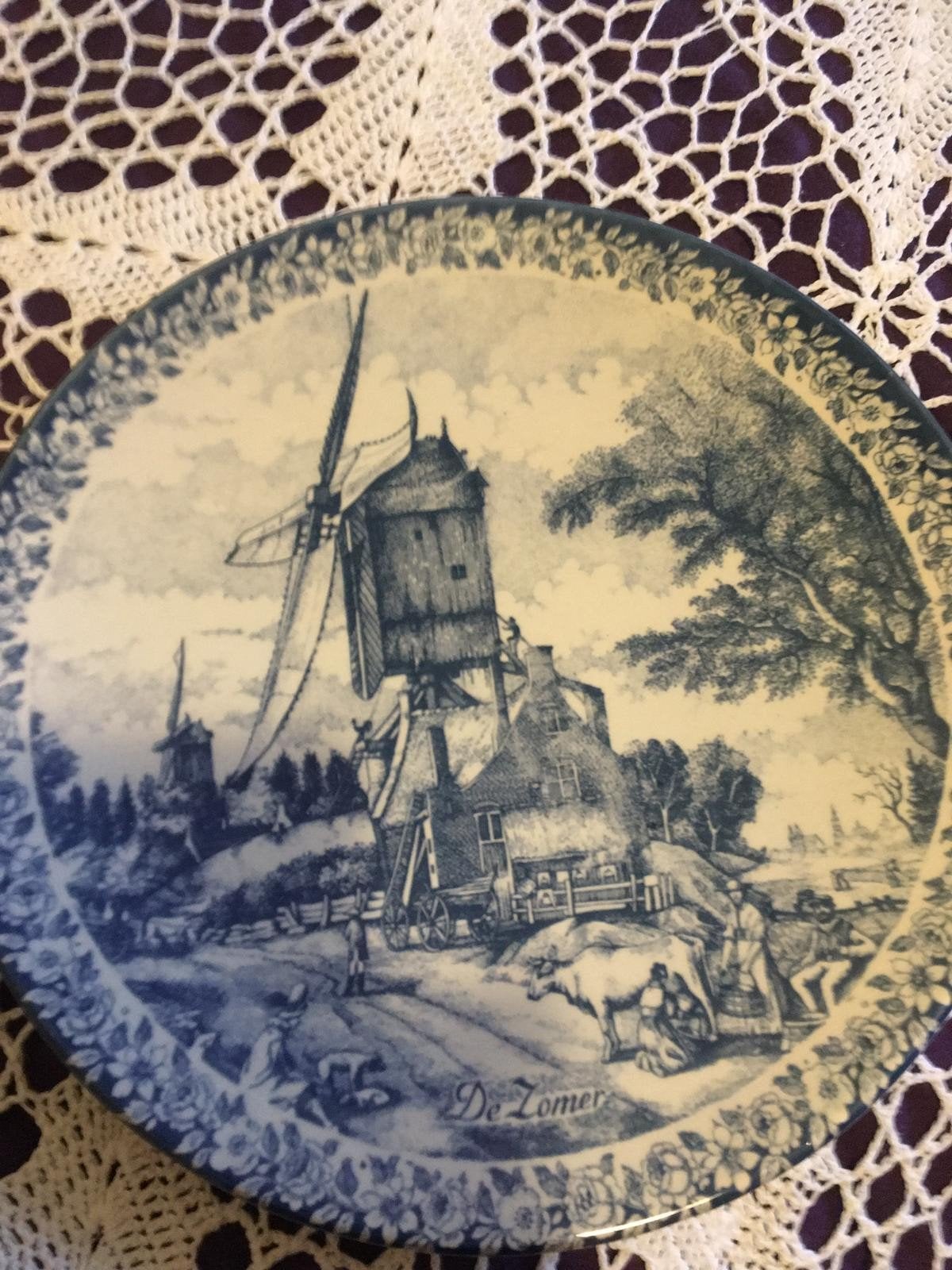 Oude Delfts Blauw. Wandbord., Ophalen of Verzenden