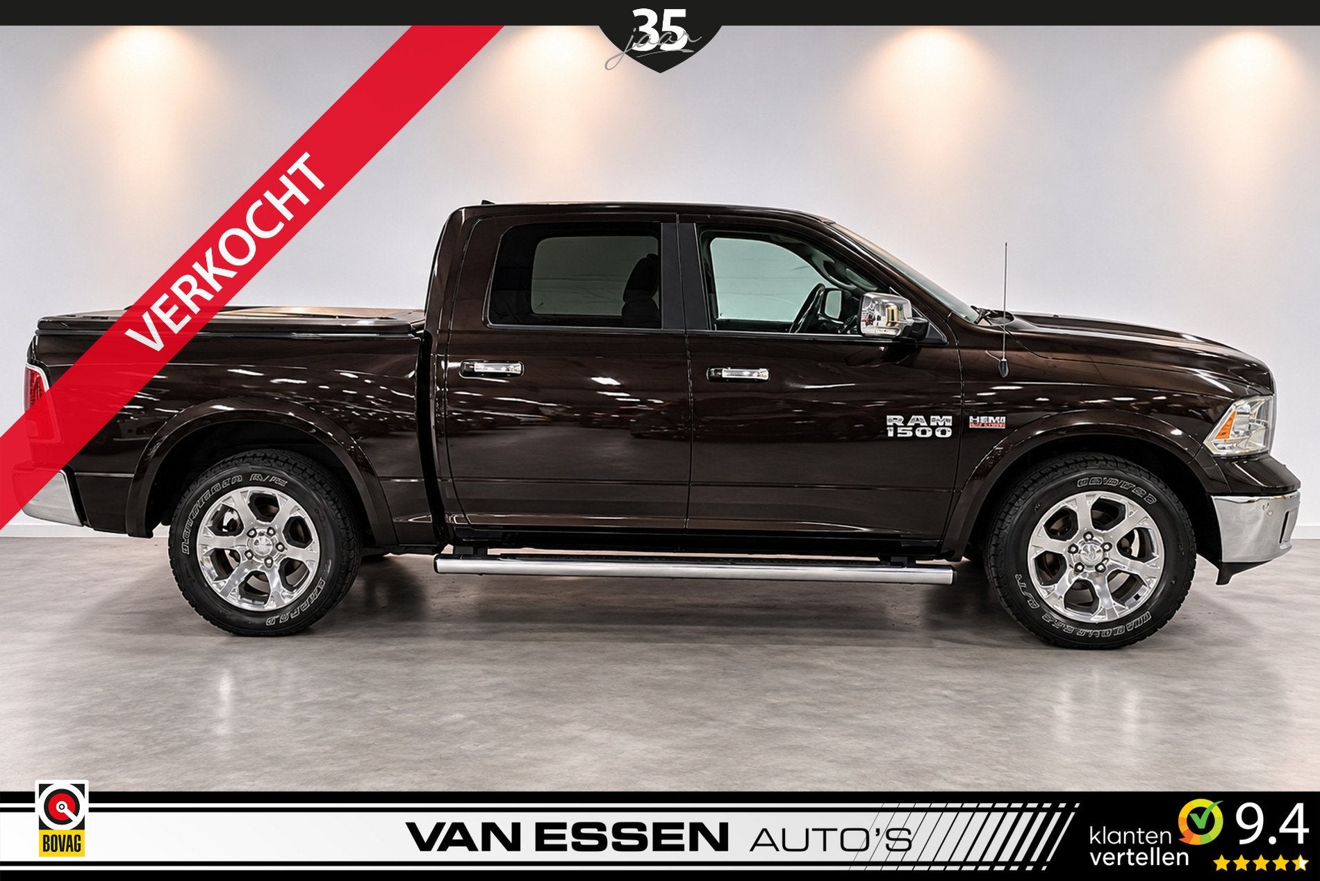 Dodge Ram 1500 5.7 V8 Quad Cab 6'4 LARAMIE| LPG | PANO | LED, Auto's, Automaat, Achterwielaandrijving, Gebruikt, 5654 cc