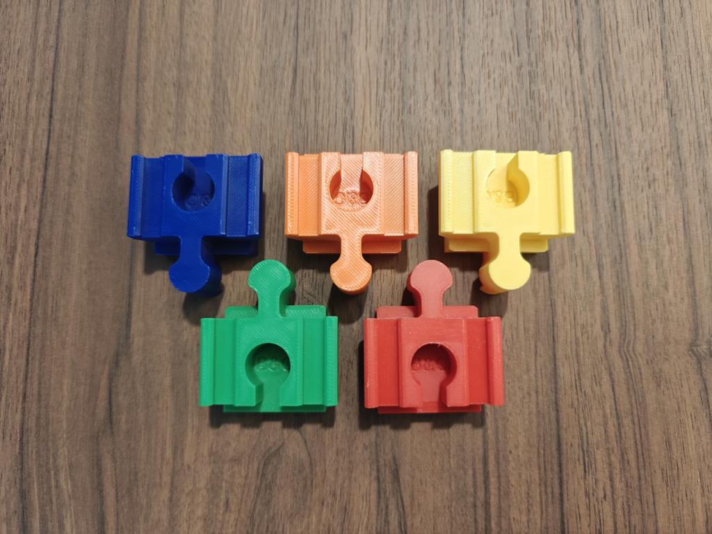 Set van 10 adapters voor duplo en houten treinbaan, Verzenden, Nieuw, Overige merken