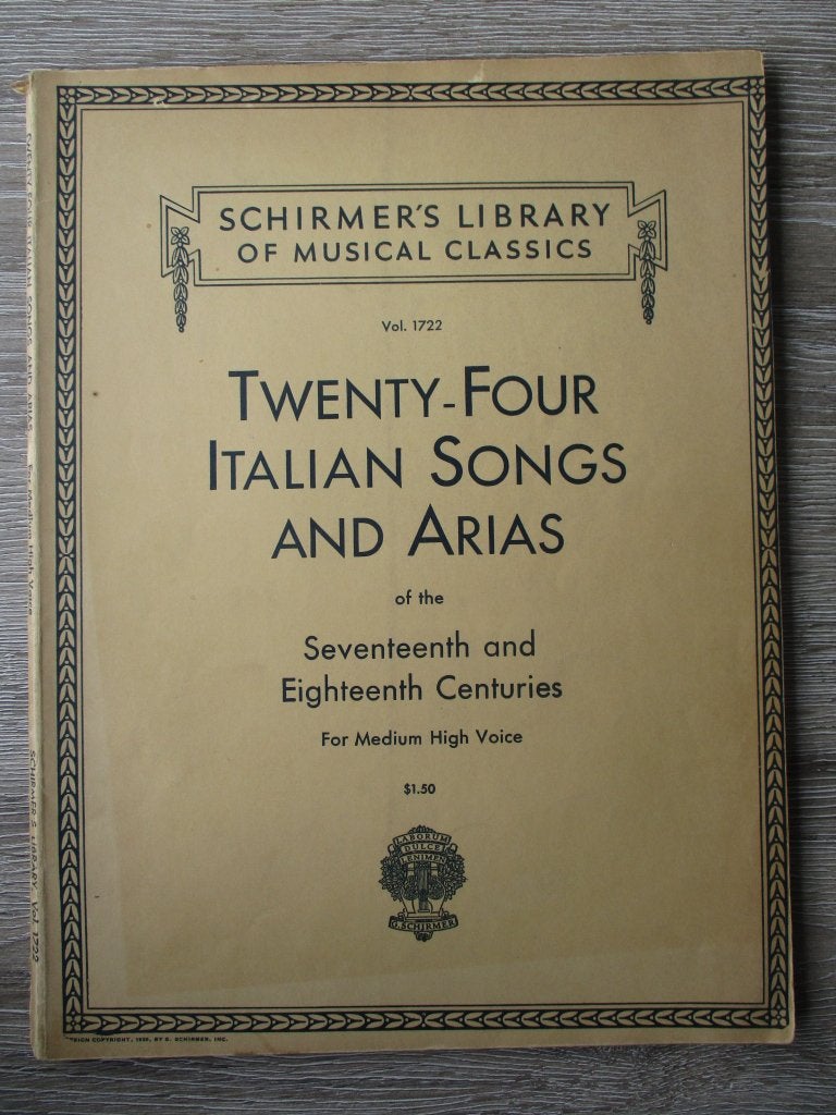 Twenty-four Italian songs and arias of the seventeenth and, Ophalen of Verzenden, Gelezen, Artiest