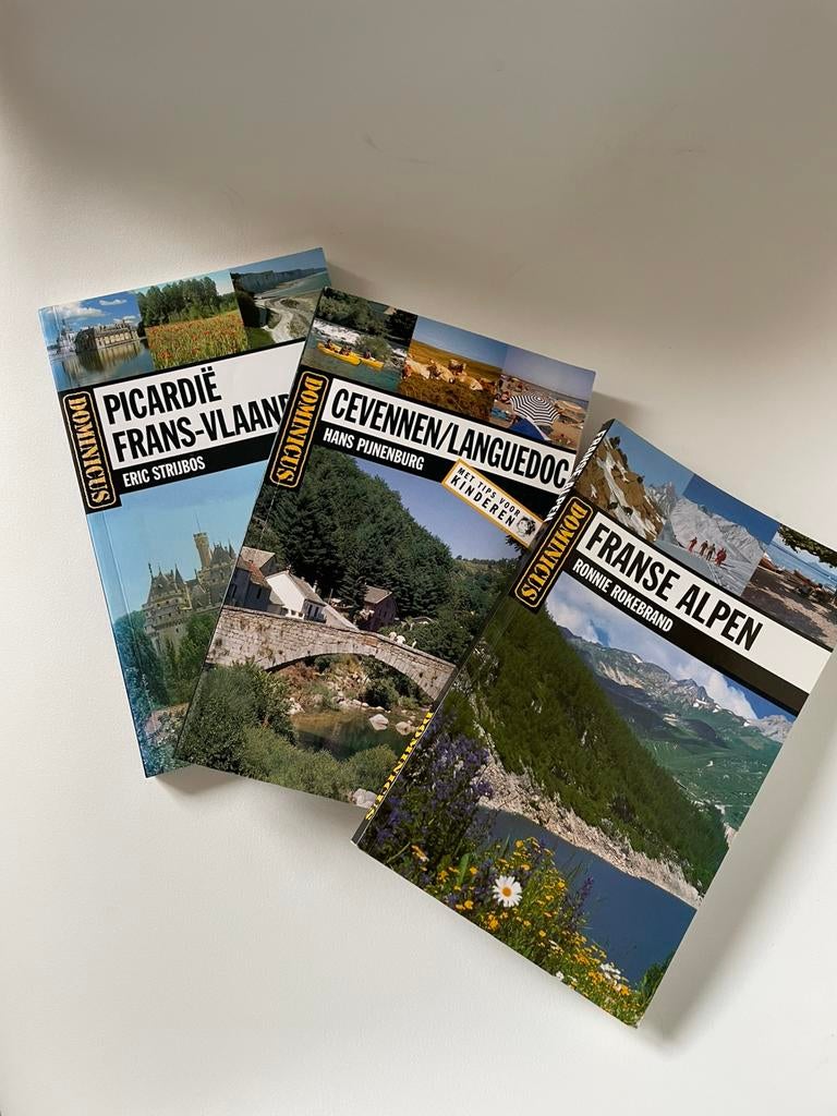 Dominicus reisgidsen Frankrijk Picardië Cevennen Alpen, Boeken, Reisgidsen, Ophalen of Verzenden, Gelezen, Europa, Reisgids of -boek