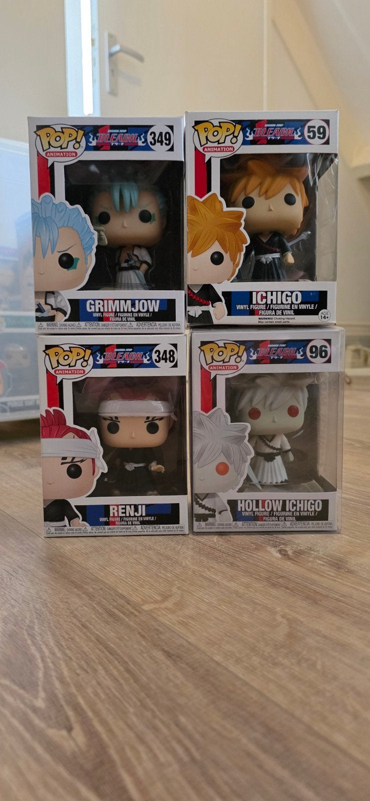 Funko Pop! Bleach set jIchigo, Renji, Grimmjow, Hollow Ichi, Ophalen of Verzenden, Nieuw