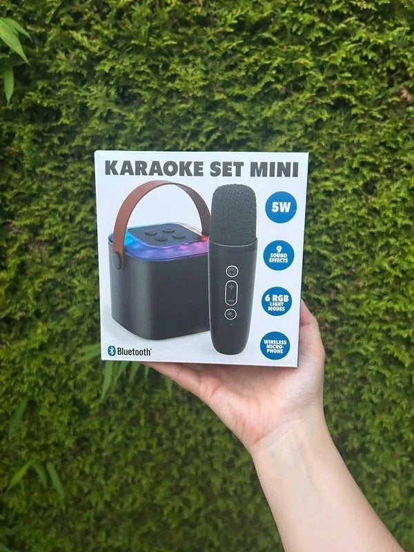 Mini Karaoke Set with Wireless Microphone, Audio, Tv en Foto, Ophalen of Verzenden, Nieuw, Complete set