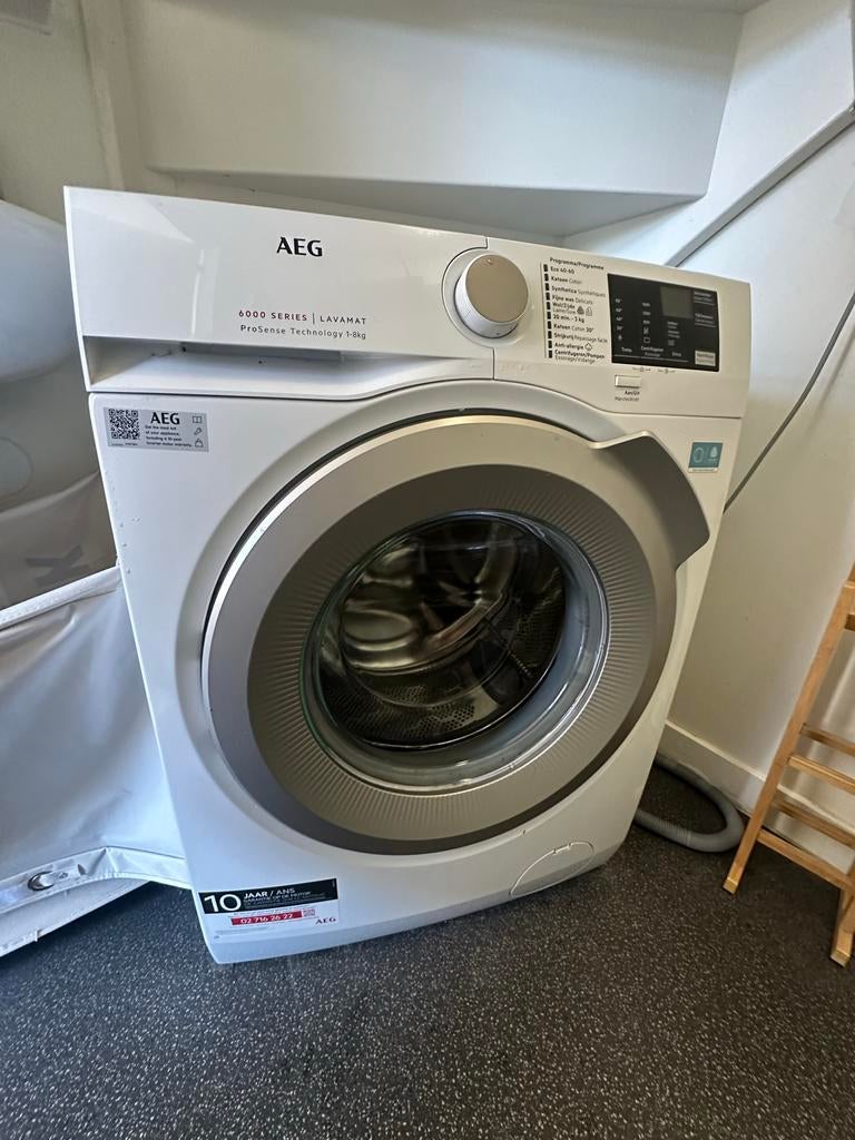 AEG Wasmachine LF62CS86 - 1,5 jaar oud, 8kg, Ophalen, 8 tot 10 kg, 85 tot 90 cm, 1600 toeren of meer