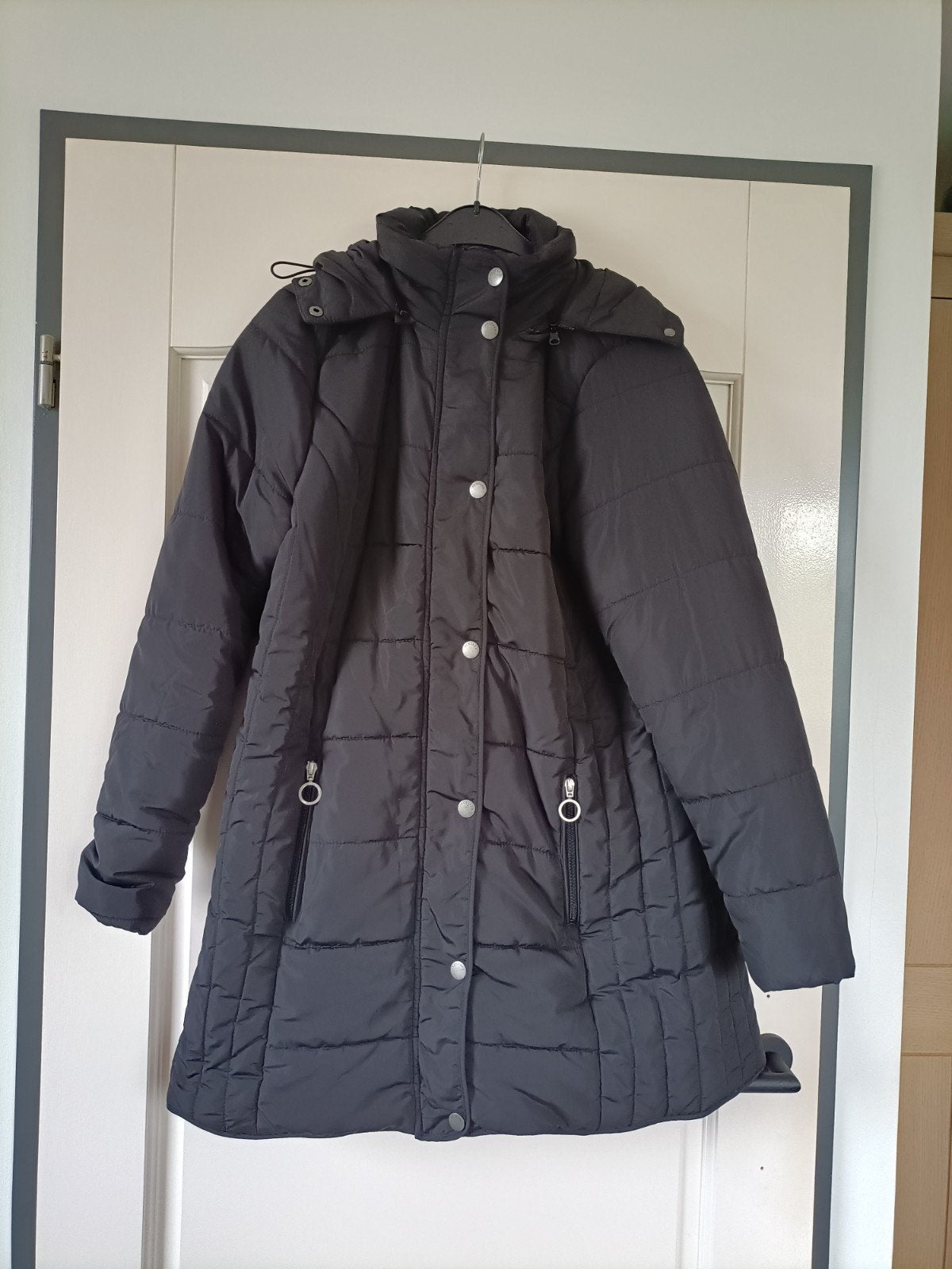 Dames winterjas, Zwart, Maat 46/48 (XL) of groter, Pescara, Ophalen of Verzenden