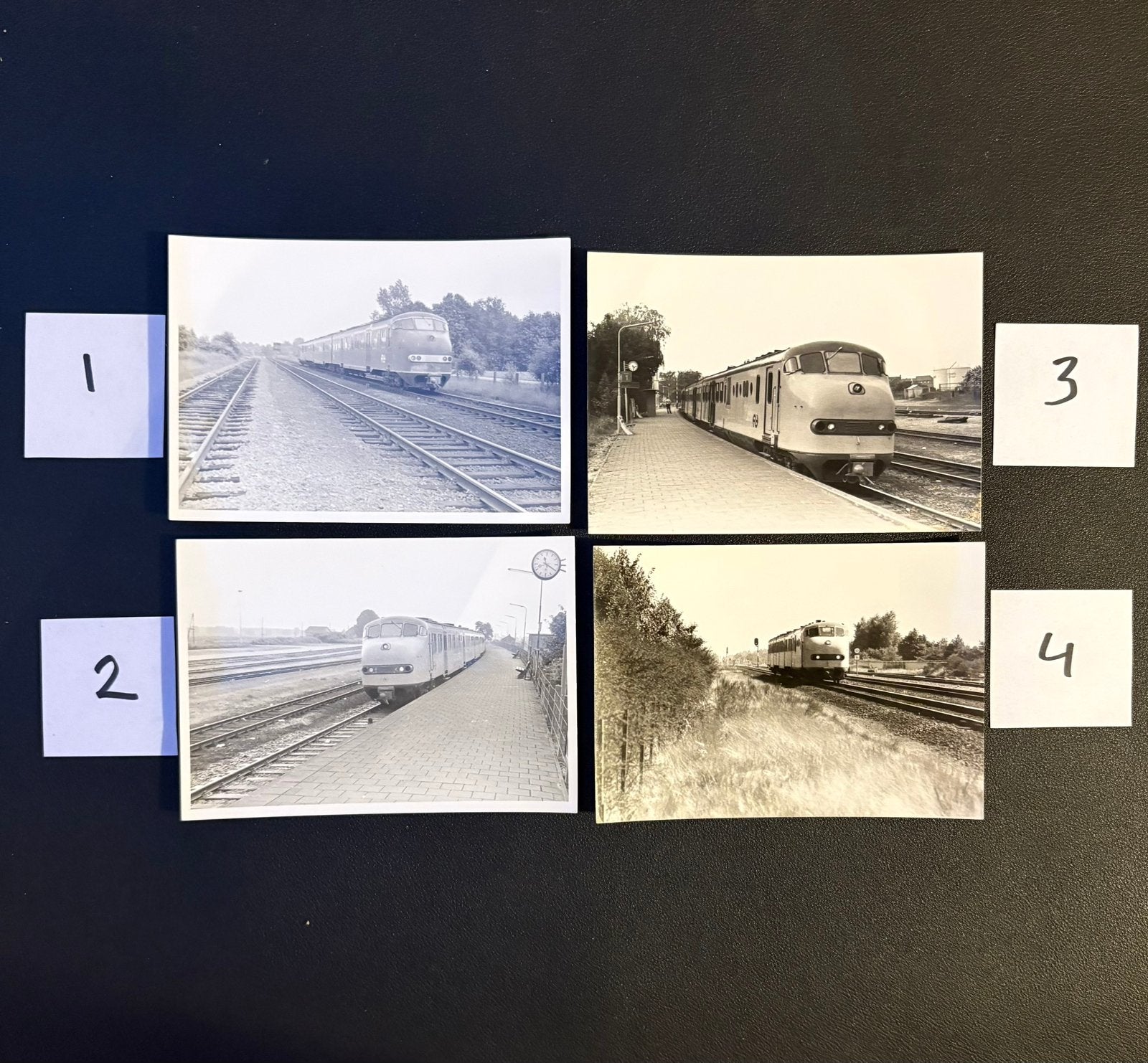 4 originele foto’s DE-III op de Maaslijn (jaren 70), Verzamelen, Ophalen of Verzenden, Gebruikt, Trein
