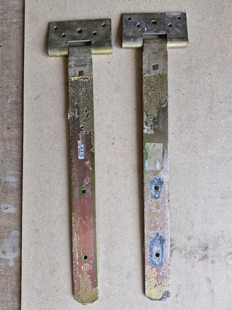 2 hengen  350 mm, Ophalen, Gebruikt, IJzer, Scharnier