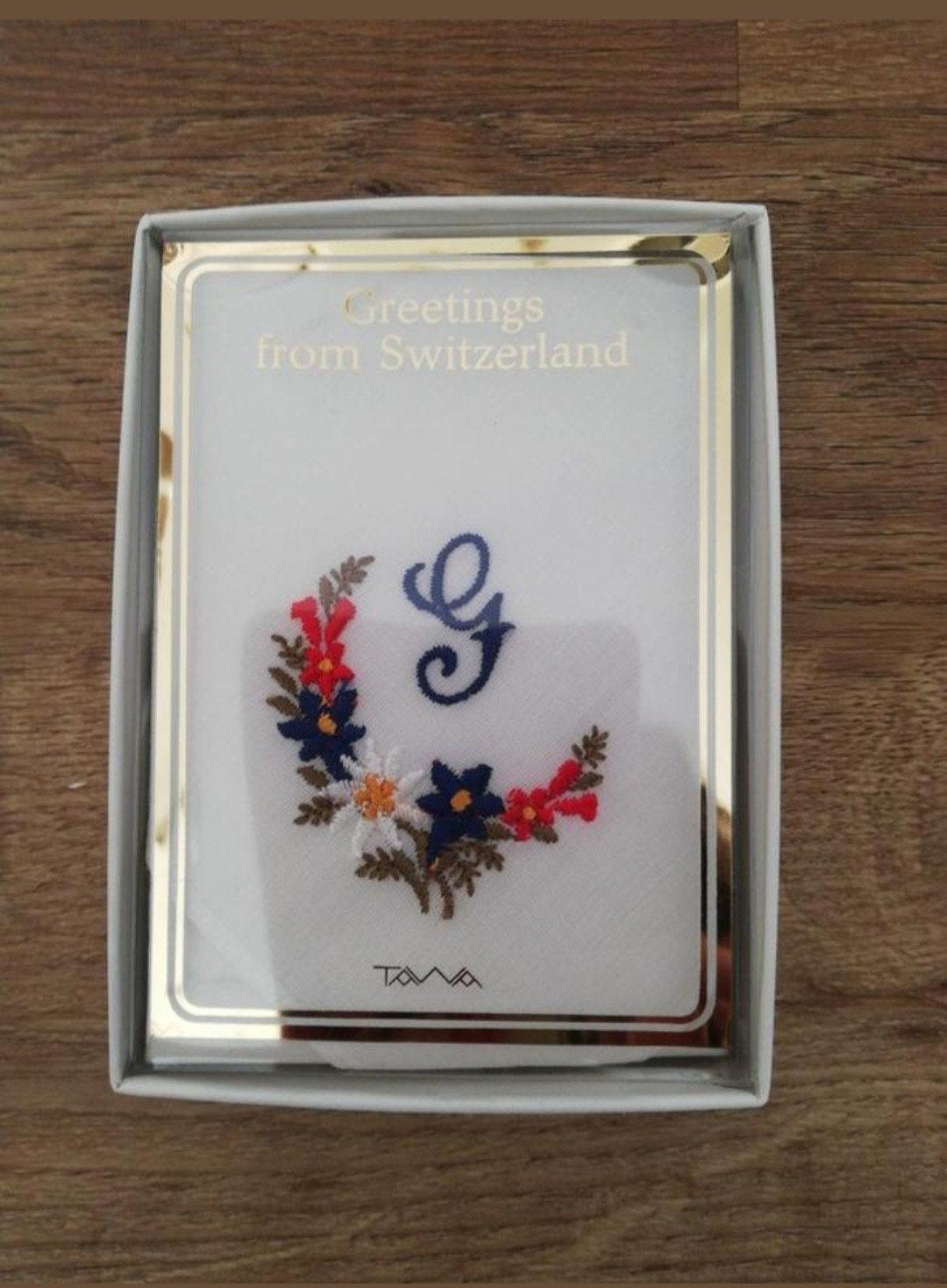 Tawa geborduurde witte zakdoek met letter G, TAWA, Ophalen of Verzenden, Nieuw
