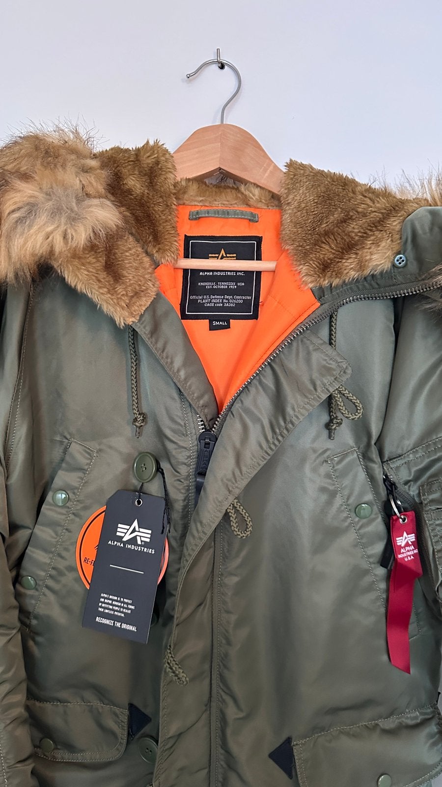 Alpha Industries N-3B VF 59 Parka Winterjas, Ophalen, Alpha Industries, Overige maten, Zo goed als nieuw