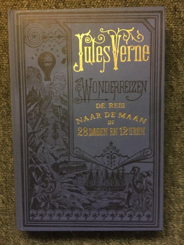 De Reis naar de Maan ; door Jules Verne, Ophalen of Verzenden, Zo goed als nieuw, Jules Verne