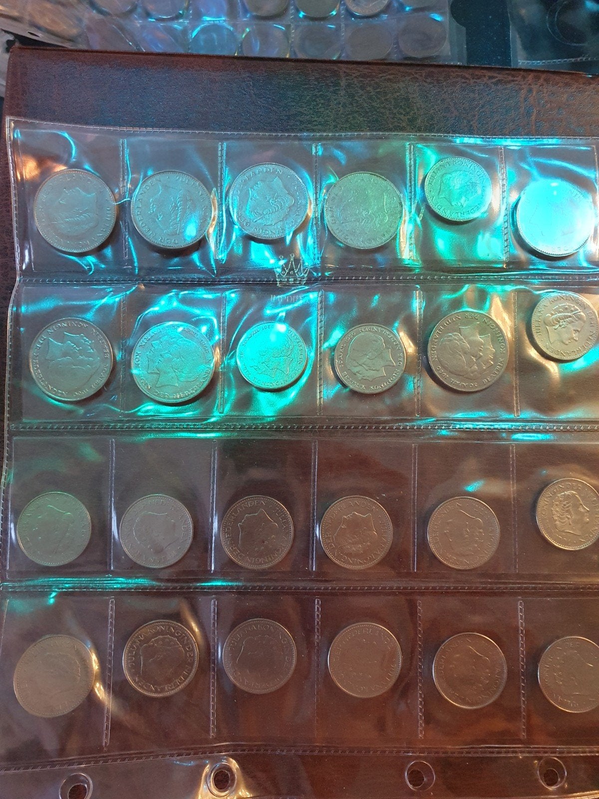 Diverse Nederlandse munten in muntenalbum, Ophalen of Verzenden, Koningin Wilhelmina, 1 cent, Setje
