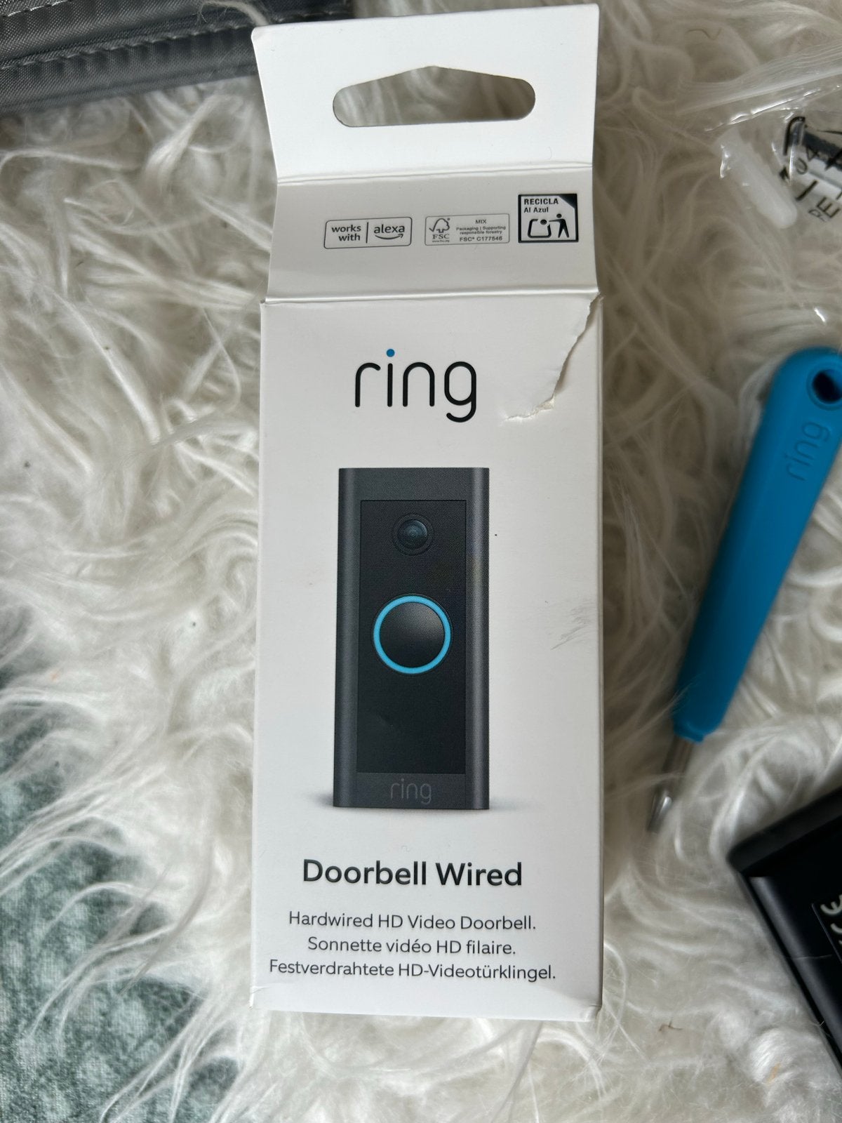 Ring Doorbell Wired - Nieuw in doos, Ophalen of Verzenden, Nieuw, Compleet systeem, Beweging