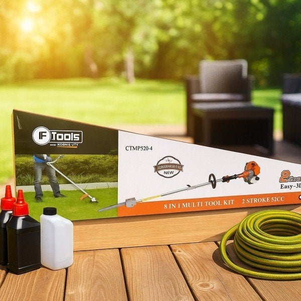 F-Tools 8 in 1 bosmaaier-heggenschaar-Kettingzaag -Trimmer, Tuin en Terras, Ophalen of Verzenden