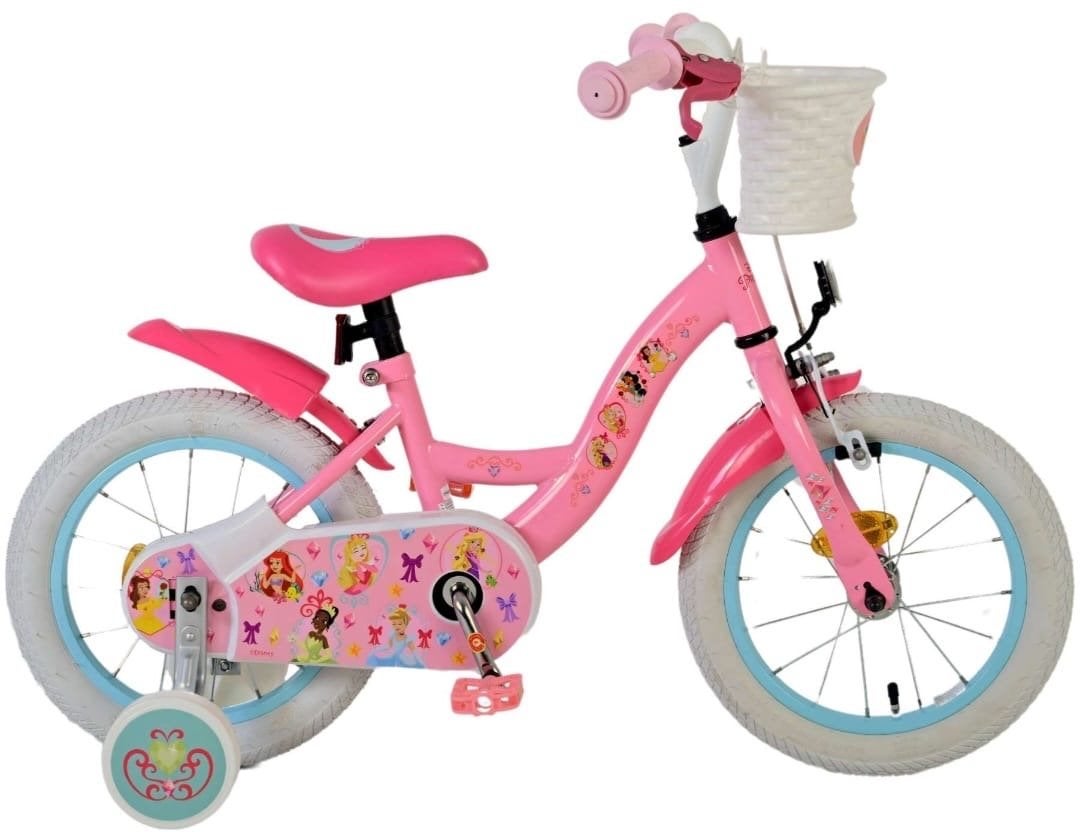 Volare Disney Princess Kinderfiets 14 Inch Roze - Nieuw in d, Fietsen en Brommers, Ophalen, Terugtraprem, Zijwieltjes, Nieuw