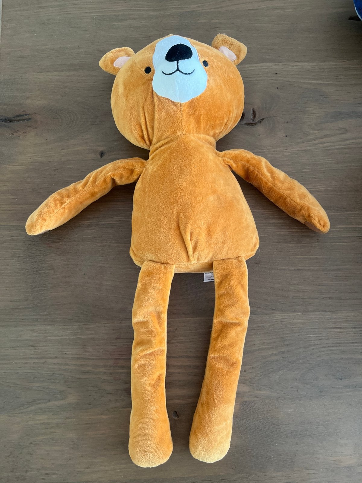 Hema Knuffelbeer - Zo goed als nieuw, Kinderen en Baby's, Speelgoed | Knuffels en Pluche, Oranje, Hema, Overige karakters, Beer
