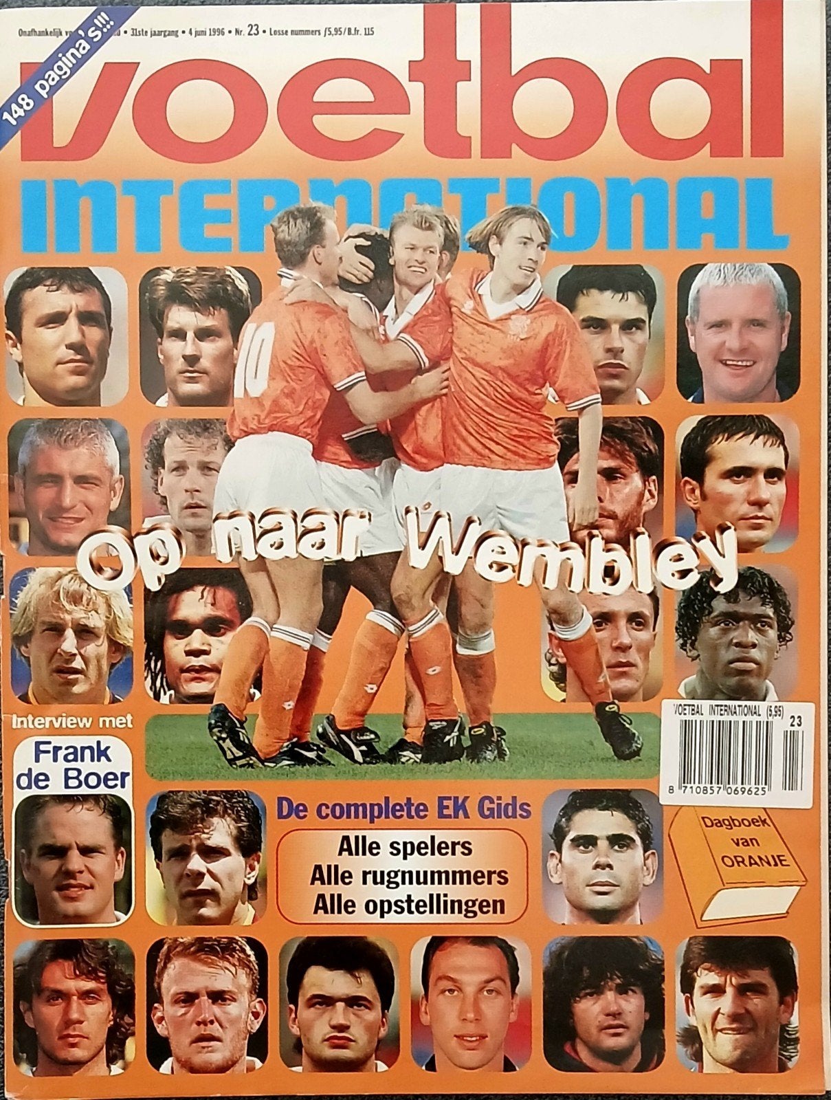 Voetbal International Magazine - EK Gids 1996, Ophalen of Verzenden, Gebruikt, Overige typen