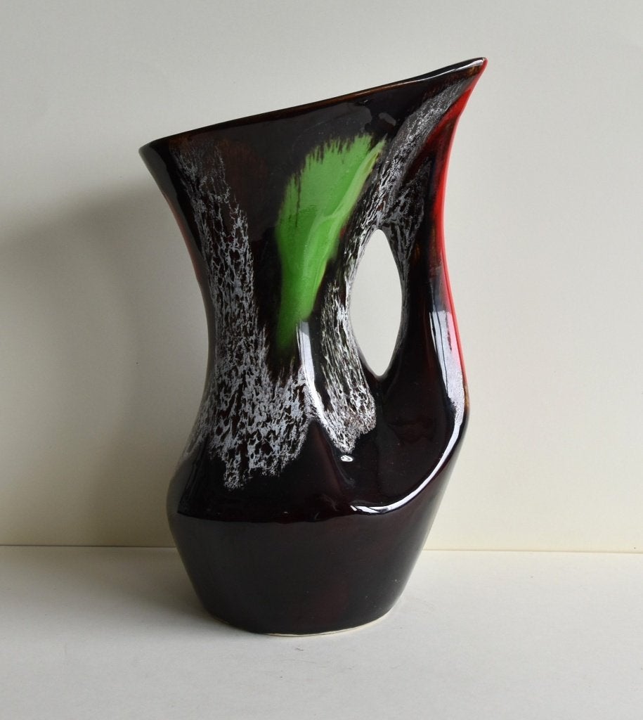 Vintage Vallauris design vaas Mid-Century Modern 27,2 cm, Antiek en Kunst, Ophalen of Verzenden