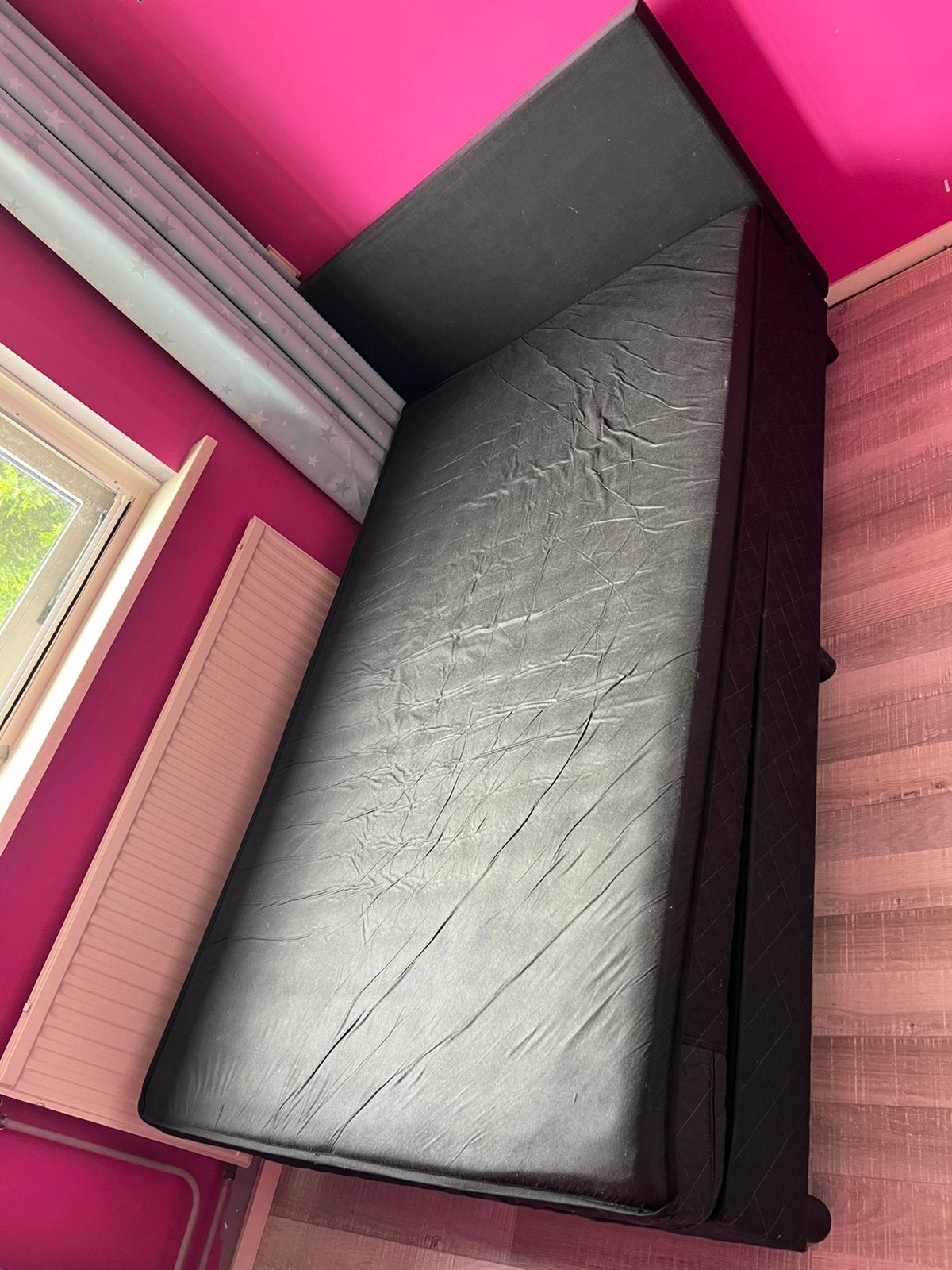 2 persoons boxspring, Ophalen, Zo goed als nieuw, Eenpersoons, 90 cm
