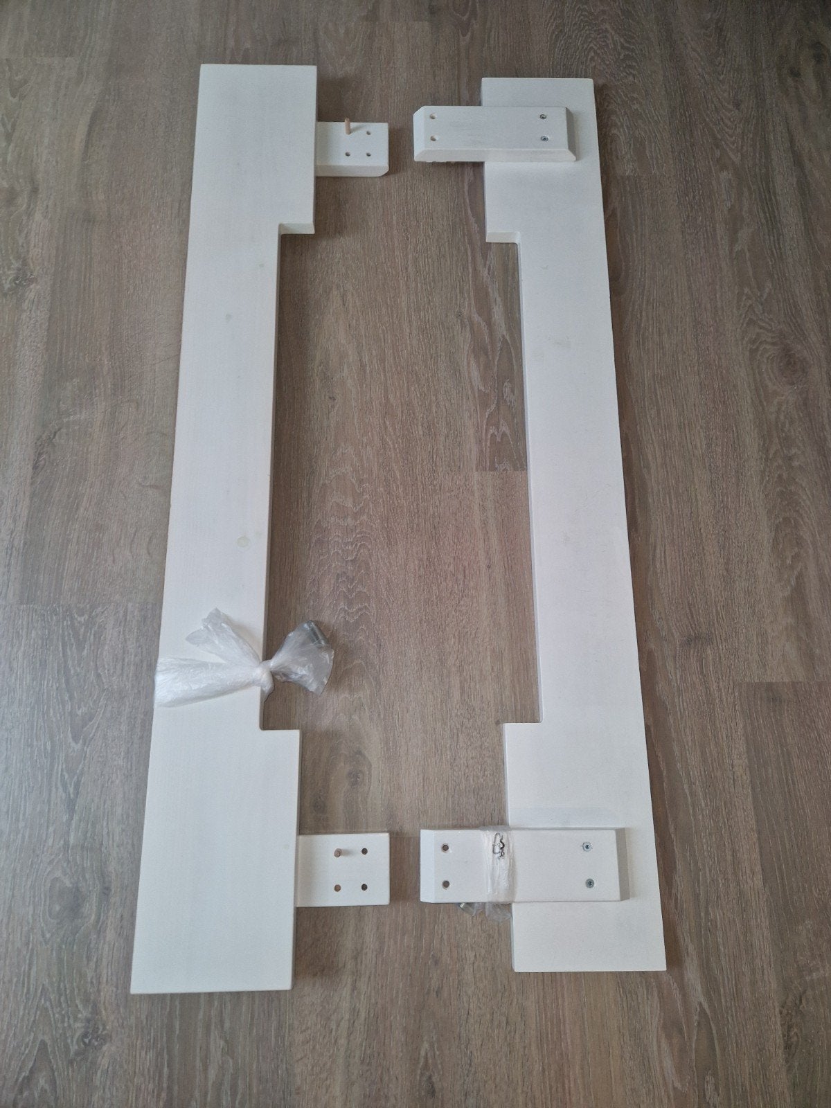 Witte bedzijden/ uitvalbescherming voor bed/hoogslaper 2x, Ophalen of Verzenden, Gebruikt, Overige typen