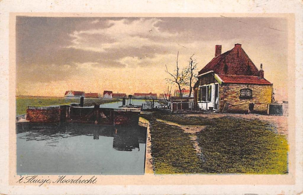 Moordrecht 't Sluisje Sluiswachtershuisje Hoefvliet, Ophalen of Verzenden, Voor 1920, Ongelopen, Zuid-Holland