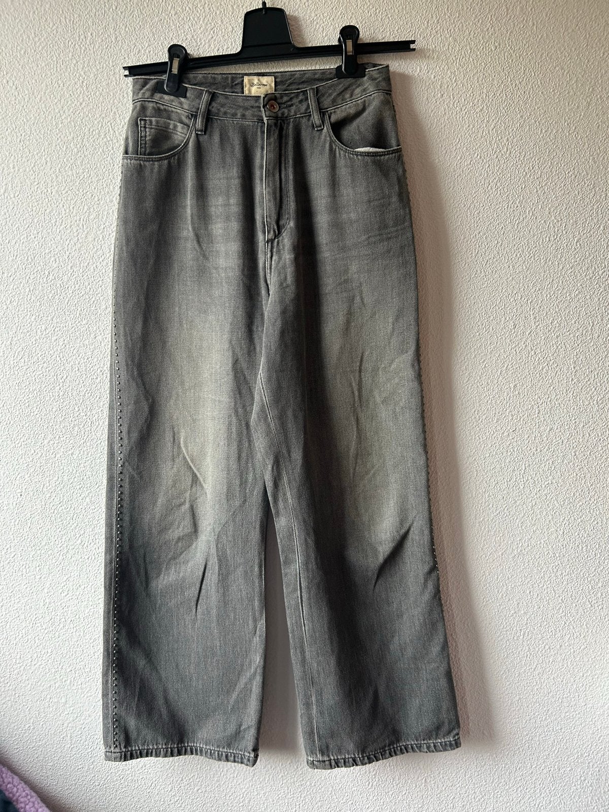 Grijze jeans met studs - Maat M Bellerose, Verzenden, Maat 36 (S), Gedragen, Grijs