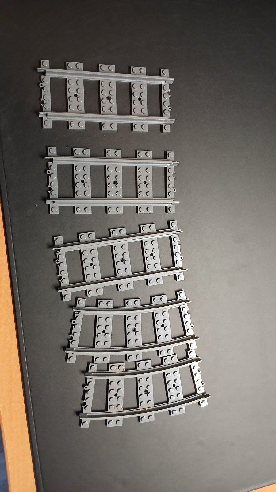 Lego trein rails - rechte en gebogen stukken, Ophalen