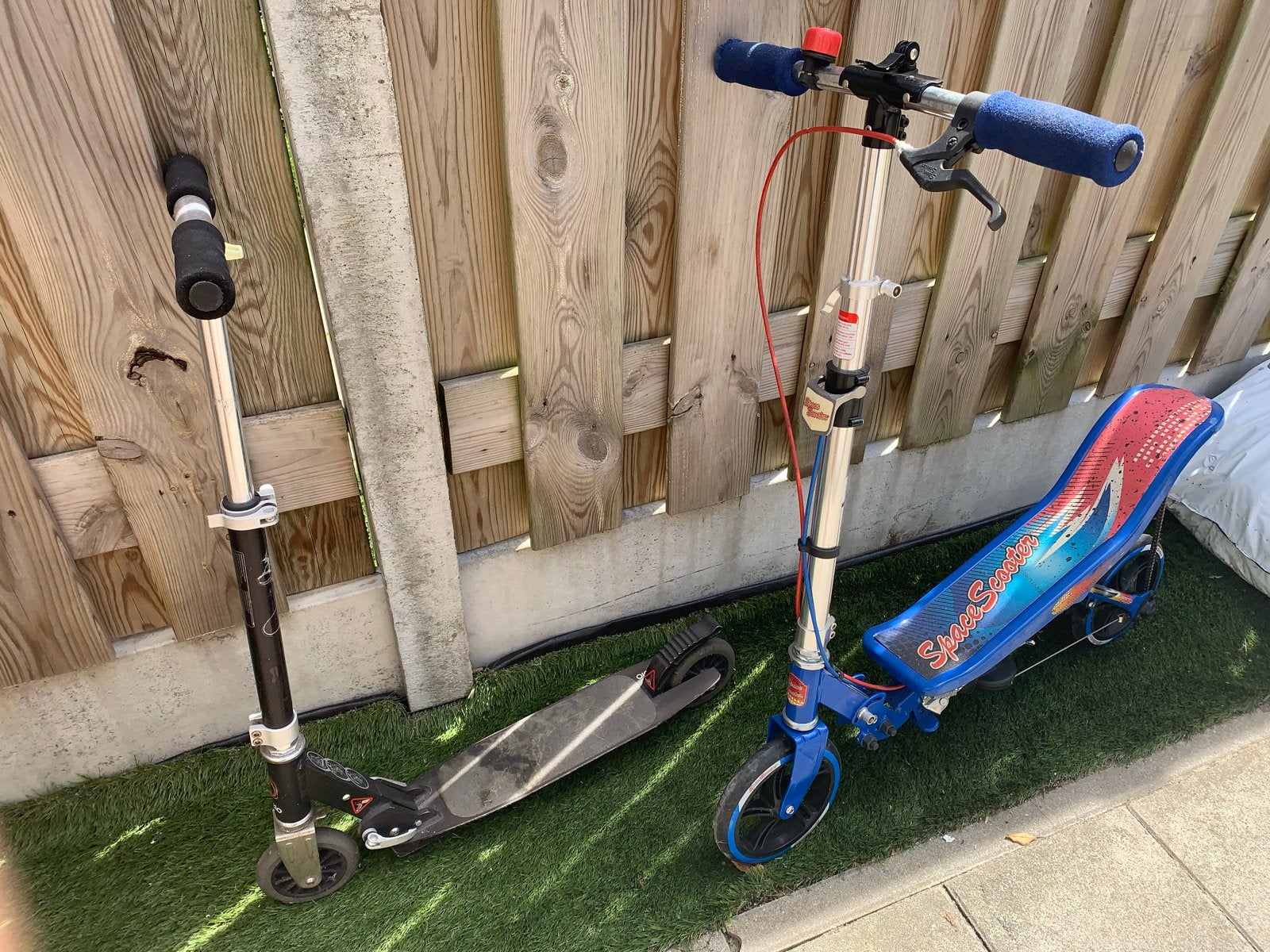 Space Scooter en gewone step, Fietsen en Brommers, Ophalen, Gebruikt, Gewone step