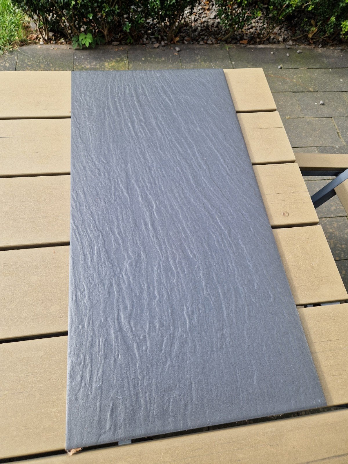 Zwarte vloertegel met structuur - 60x30 cm, Ophalen, 60 cm of meer, Keramiek, Nieuw