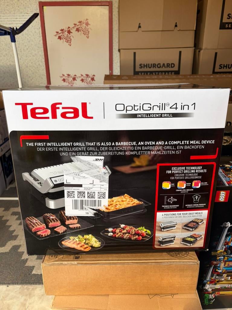 Tefal optigrill 4 in 1 nieuw!!, Witgoed en Apparatuur, Gourmetstellen, Ophalen, Nieuw, 4 t/m 7 personen