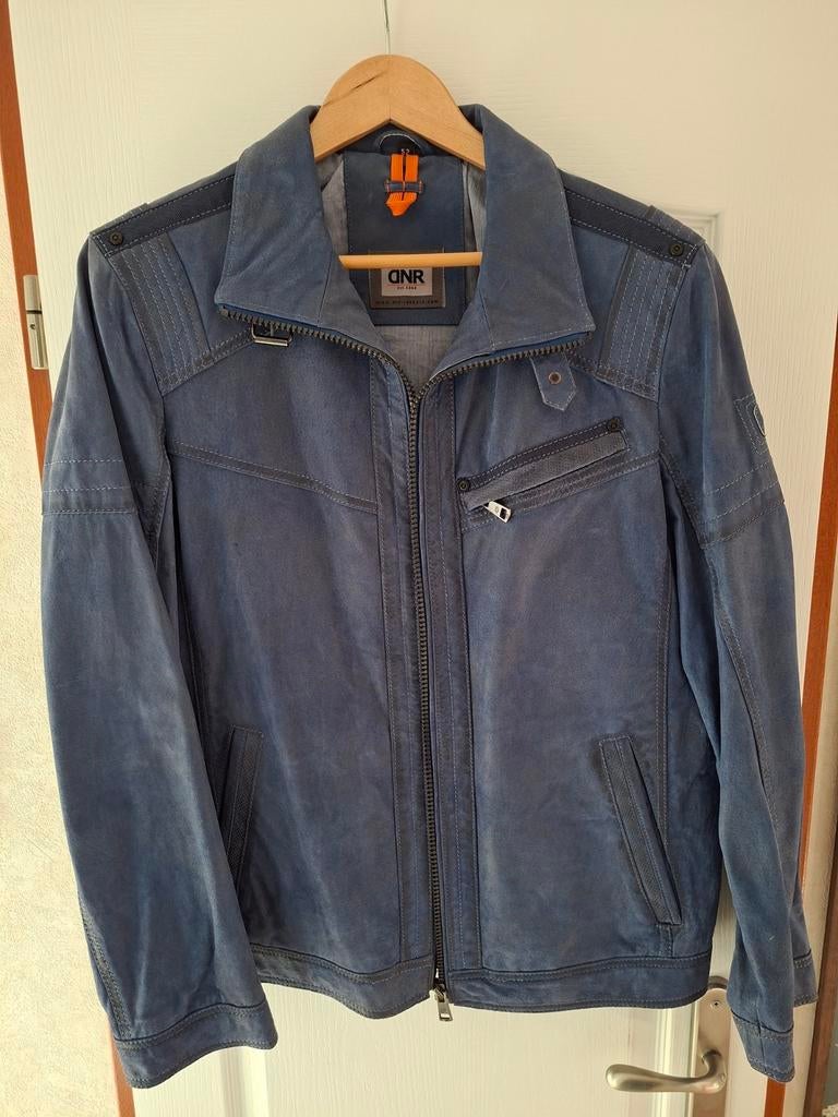 DNR Suède jas blauw maat 52 - Nieuwstaat, Maat 52/54 (L), Blauw, Nieuw, Ophalen of Verzenden