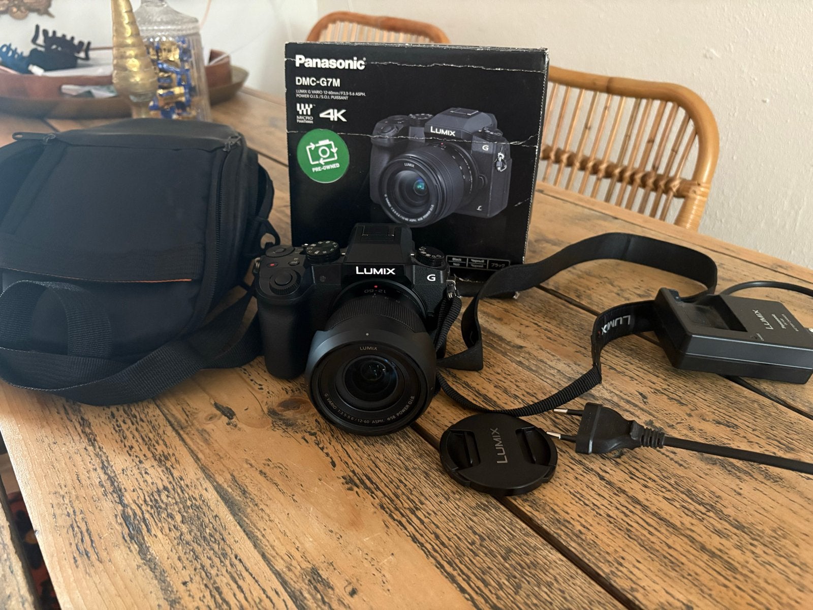 Panasonic Lumix DMC-G7M Systeemcamera met 12-60mm lens, Panasonic, Beeldstabilisatie, Ophalen of Verzenden, Zo goed als nieuw