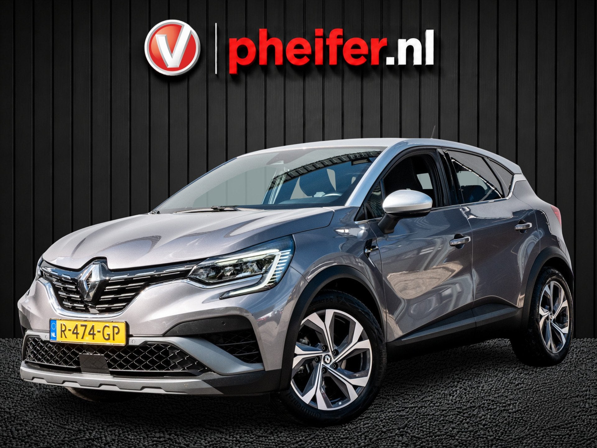 Renault Captur 1.6 E-Tech Hybrid 145 RS-Line Camera/ Navigat, Auto's, Gebruikt, Leder en Stof, 23 km/l, Origineel Nederlands